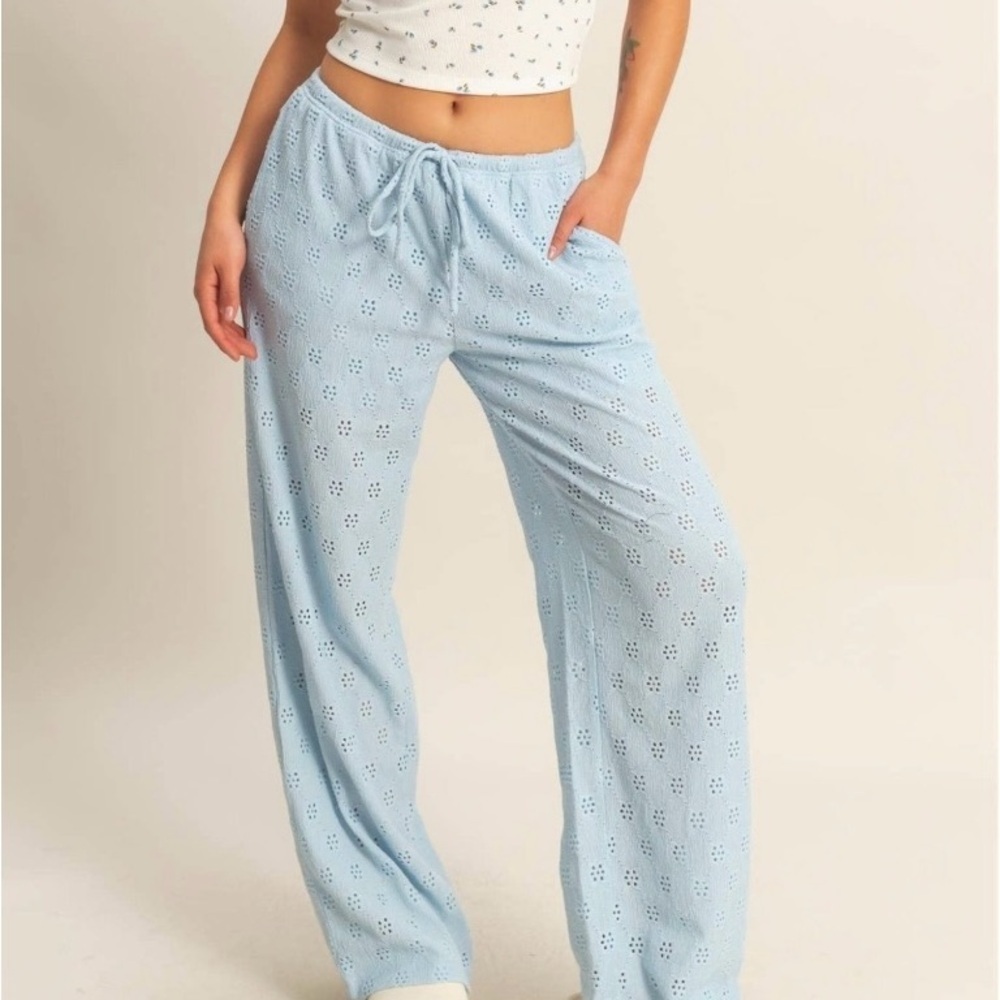 HYFVE Light Blue Wide Leg Pants